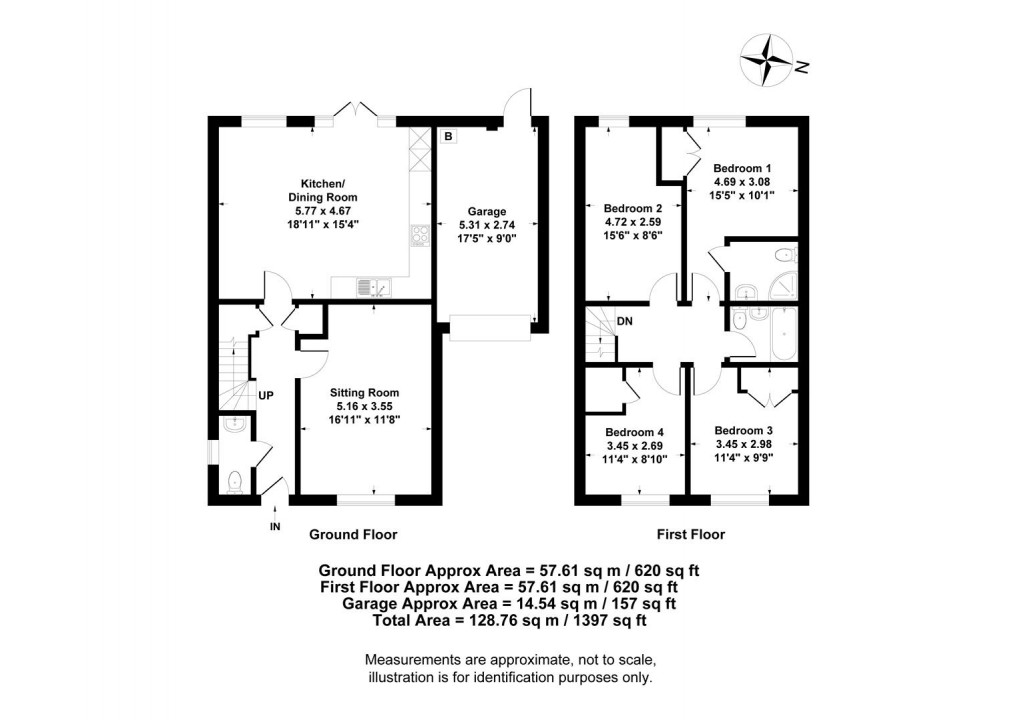 Floorplan for Manders Croft, Southam