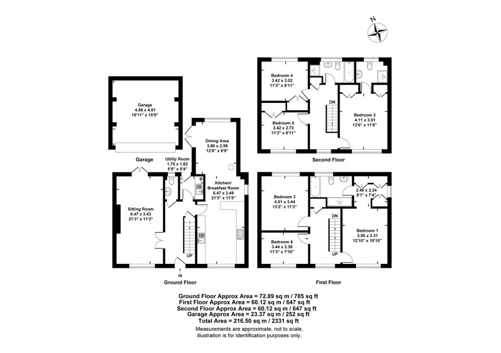 Floorplan for Long Hassocks, Rugby