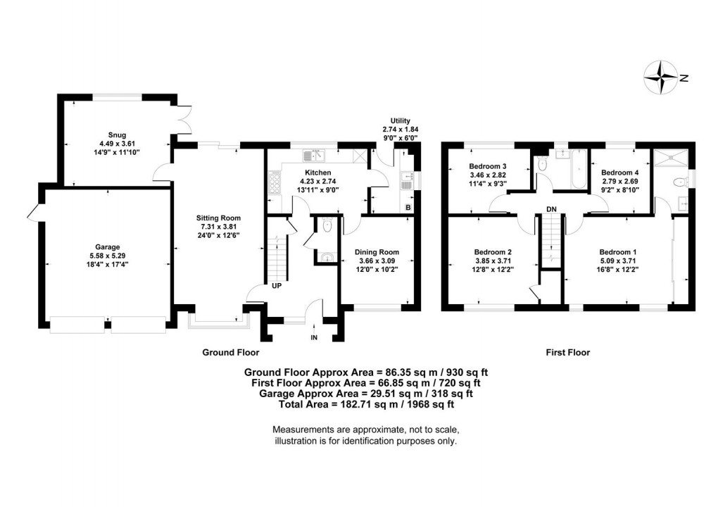 Floorplan for Rupert Kettle Drive, Bishops Itchington