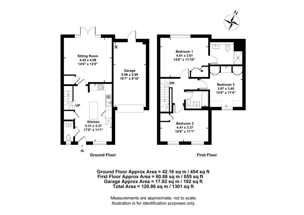 Floorplan for Saxon Close, Southam