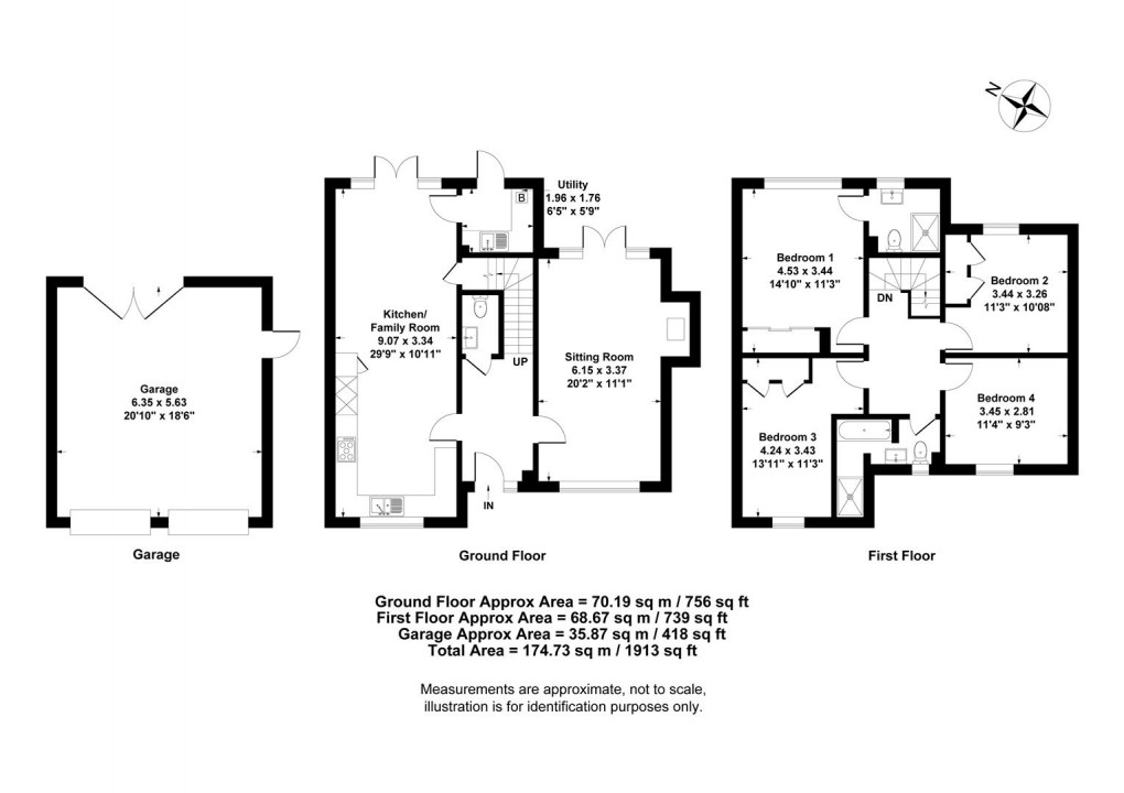 Floorplan for Quincy Meadows, Napton, Southam