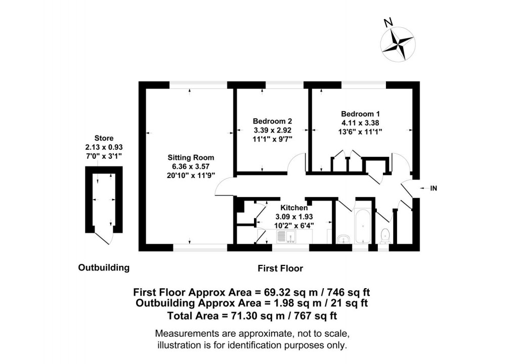 Floorplan for Horsewell, Southam