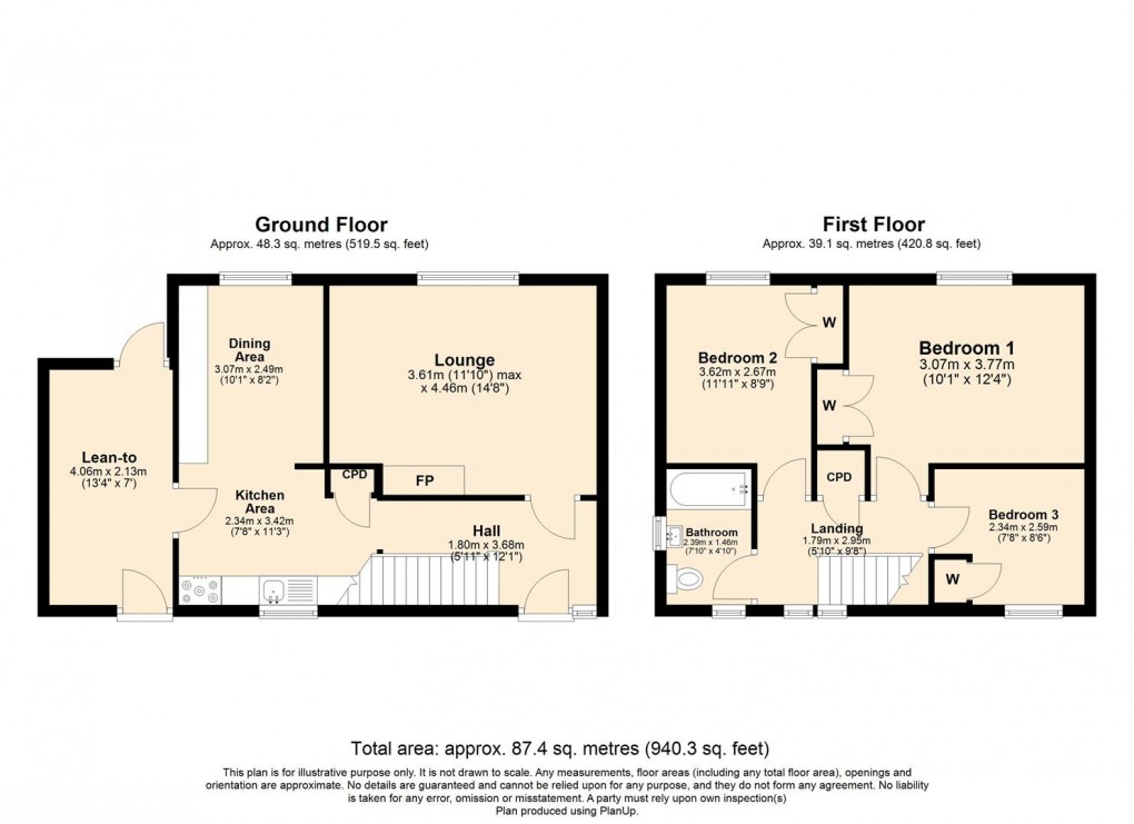 Floorplan for Southam Crescent, Lighthorne Heath, Leamington Spa