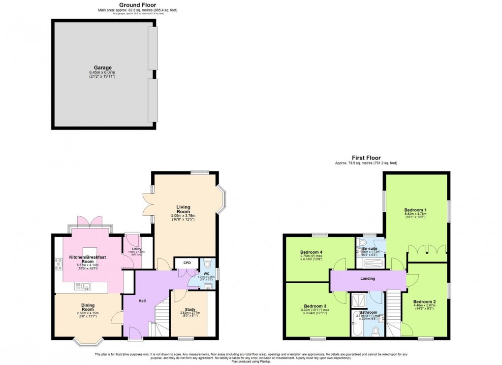 Floorplan for Keepers Meadow, Long Itchington, Southam
