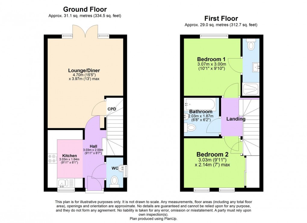 Floorplan for Envoy Rise, Southam