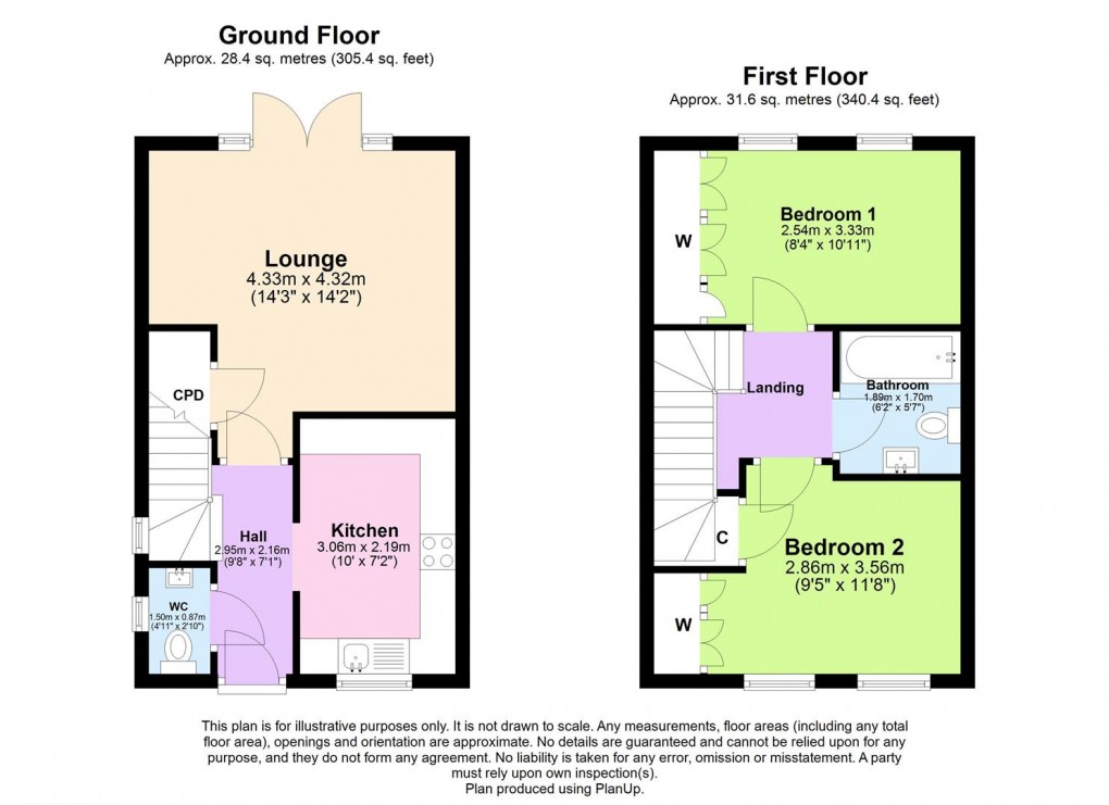 Floorplan for The Sidings, Bishops Itchington
