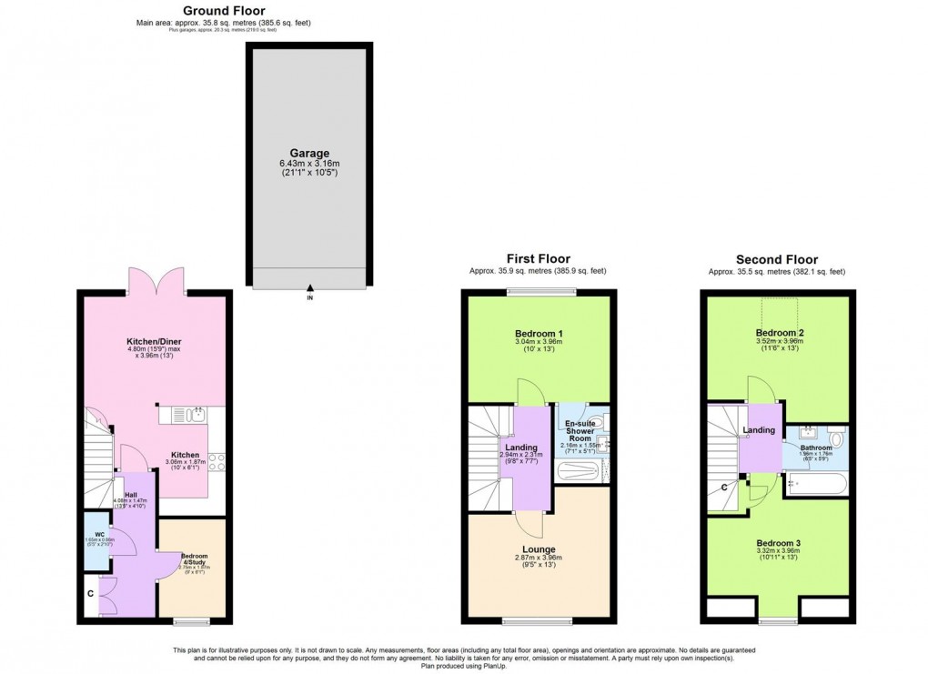 Floorplan for Buttle Close, Upper Lighthorne