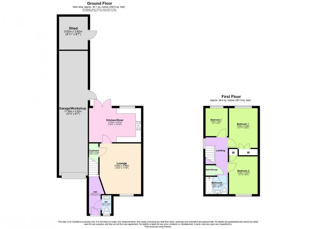 Floorplan for Barkus Close, Southam