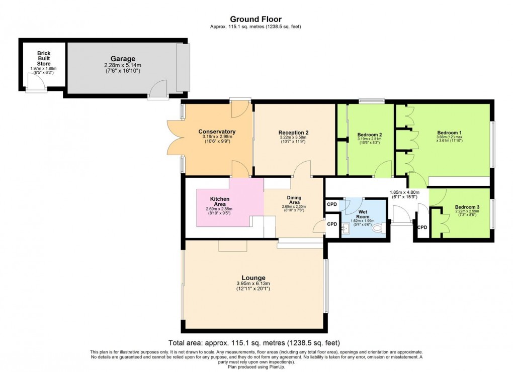 Floorplan for Holywell Road, Southam