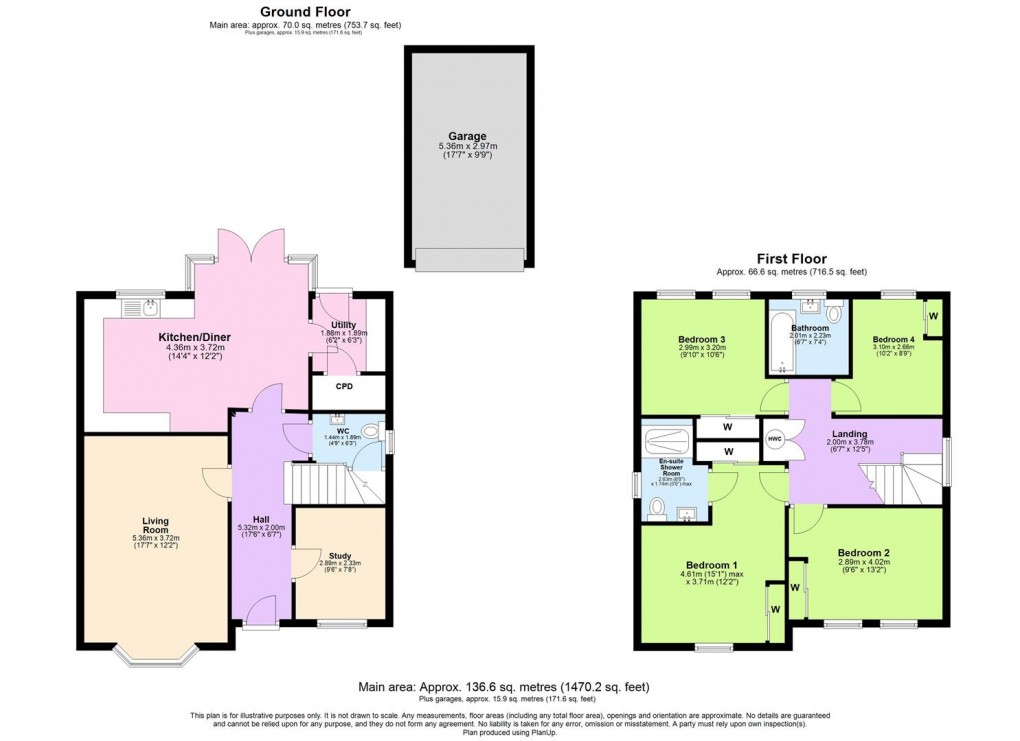 Floorplan for Spinney Fields, Long Itchington, Southam