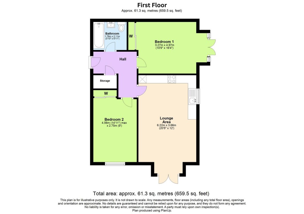 Floorplan for Mallard Close, Southam