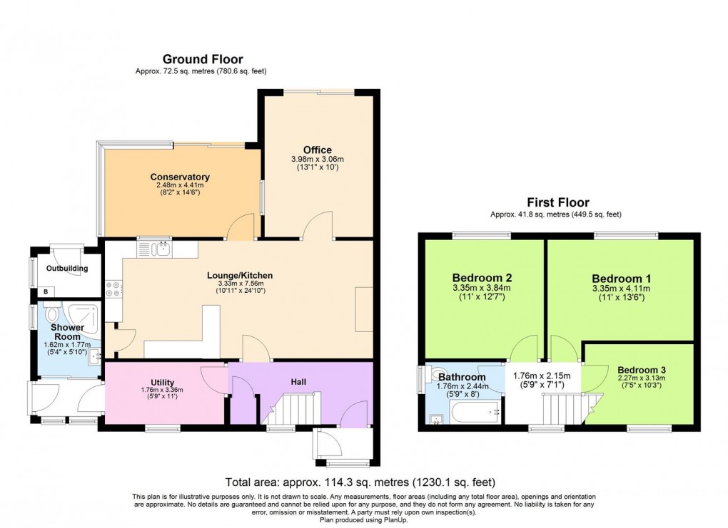 Floorplan for St. James Road, Southam
