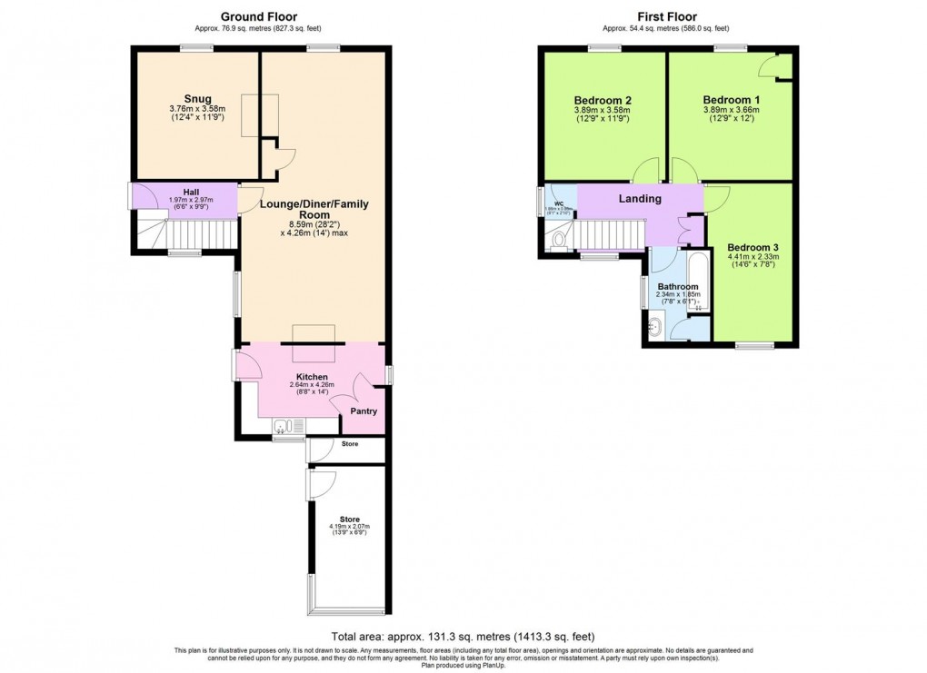 Floorplan for Daventry Street, Southam