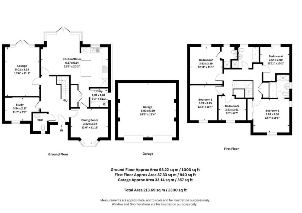 Floorplan for Gorse Corner, Long Itchington