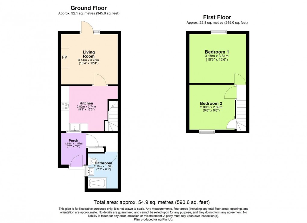 Floorplan for Mountfield Gardens, Southam