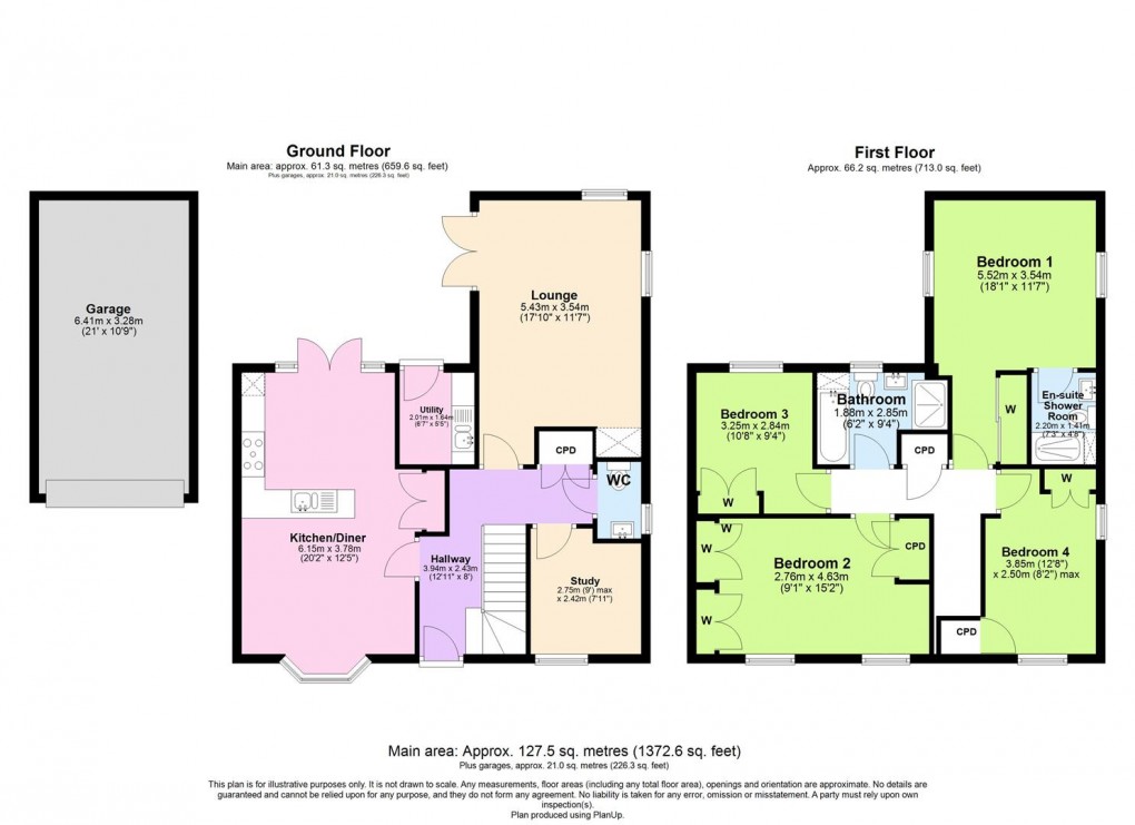 Floorplan for Furnace Fields, Bishops Itchington, Southam