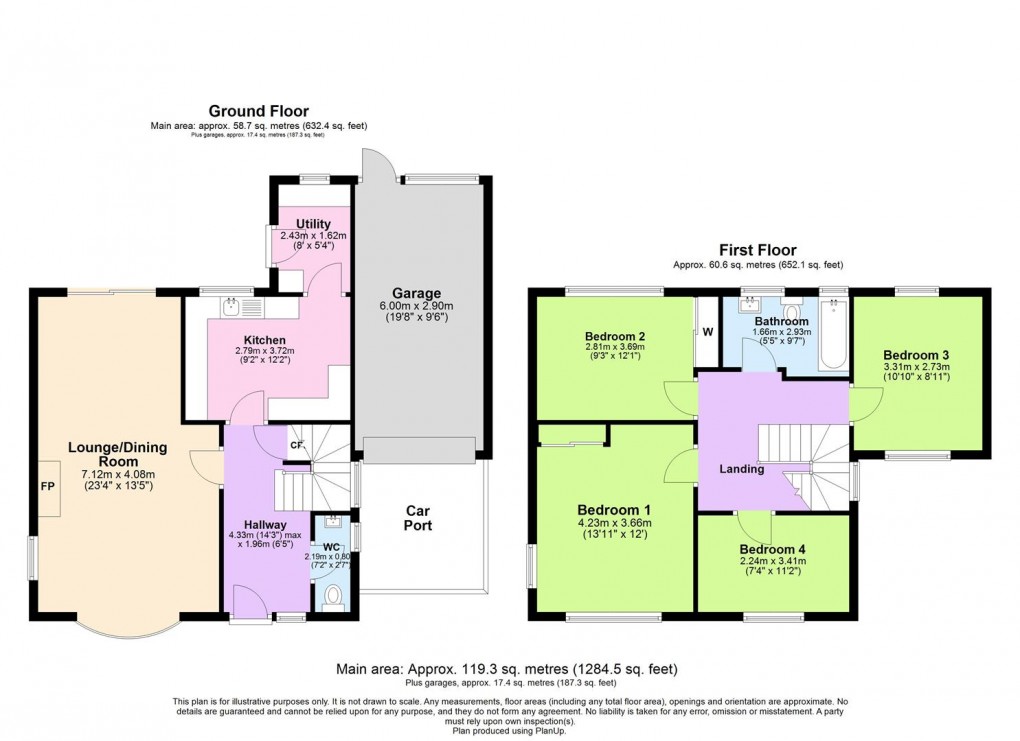 Floorplan for Mount Pleasant, Bishops Itchington, Southam