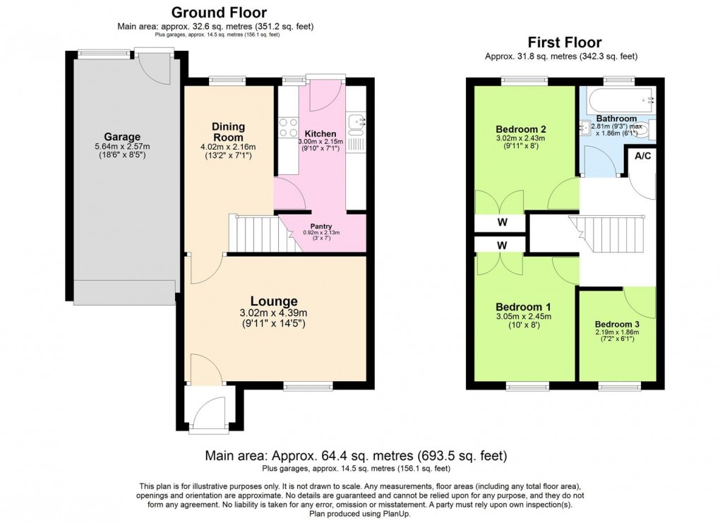 Floorplan for The Spinney, Bishops Itchington