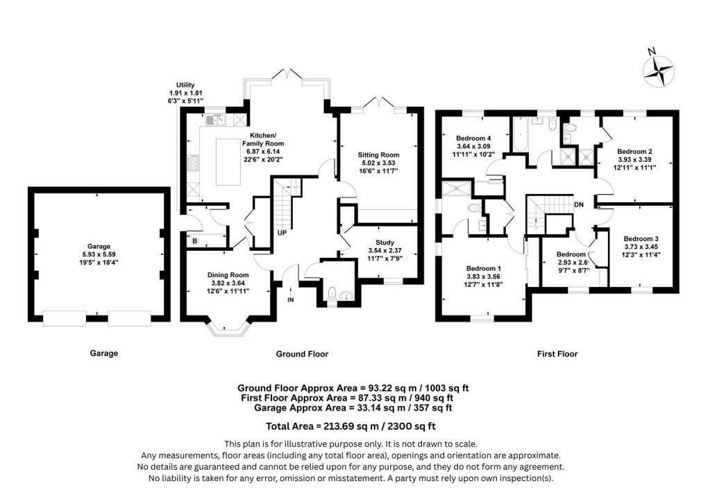 Floorplan for Barley Way, Long Itchington, Southam