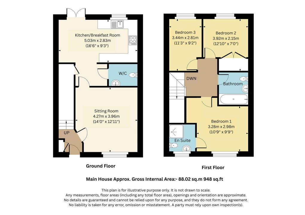 Floorplan for Lysander Way, Southam