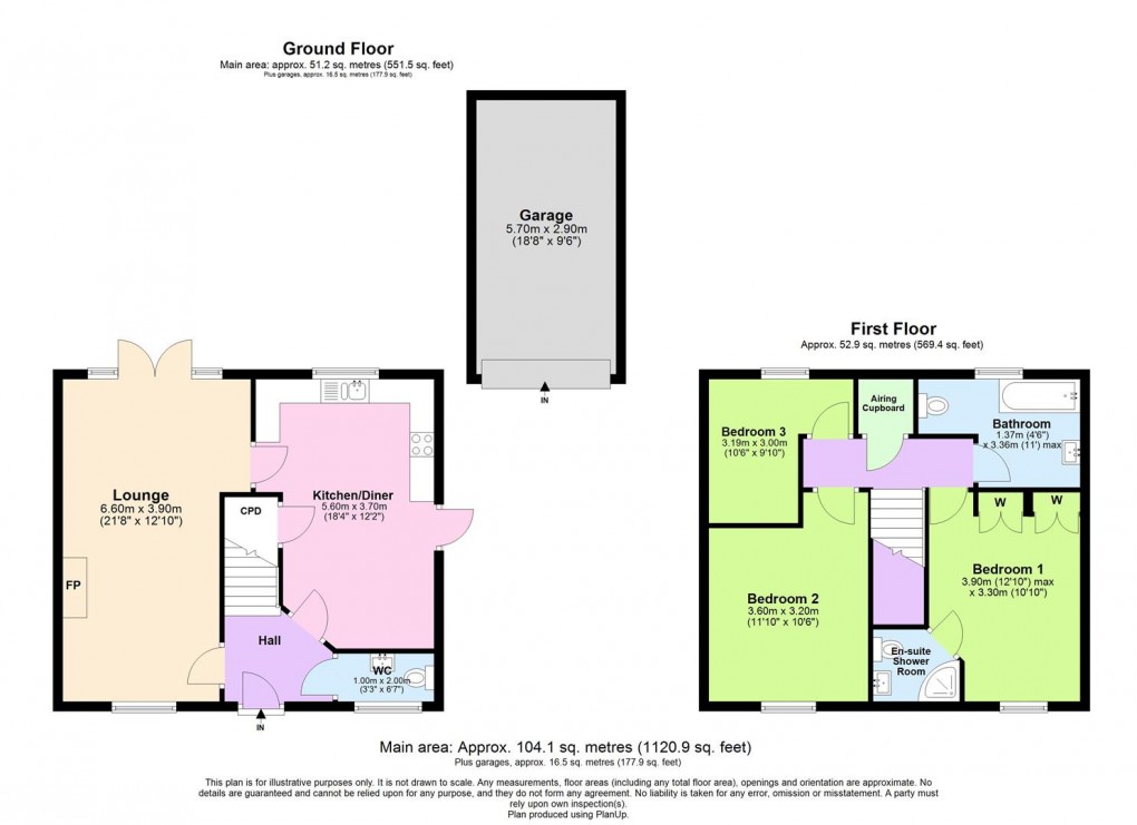 Floorplan for Old Road, Bishops Itchington, Warwick