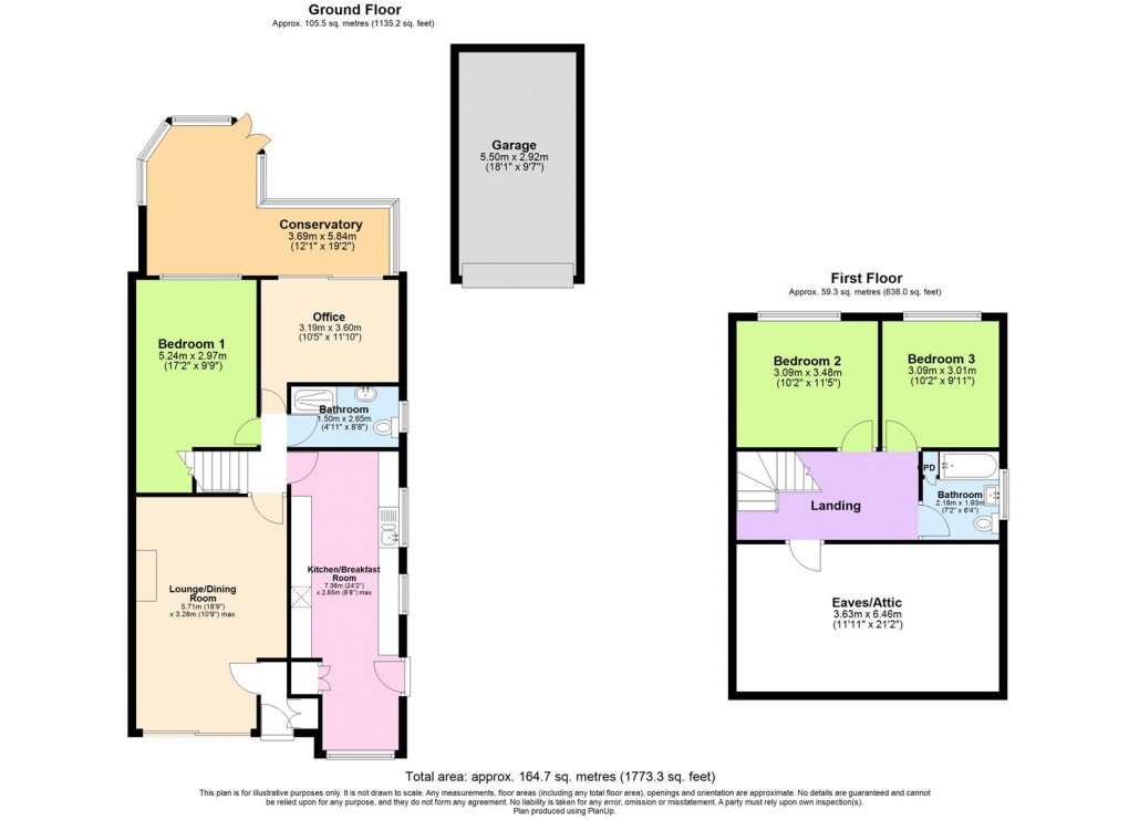 Floorplan for St. Marys Close, Southam