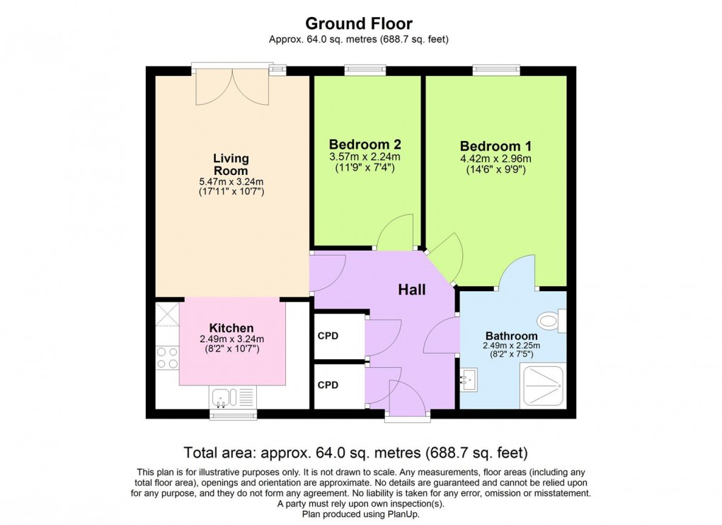 Floorplan for All Saints Road, Warwick