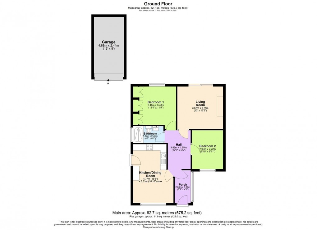 Floorplan for Holt Avenue, Bishops Tachbrook, Leamington Spa