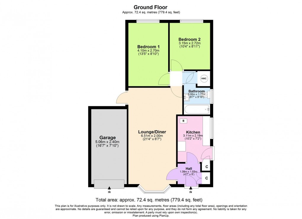 Floorplan for Farley Avenue, Harbury, Leamington Spa
