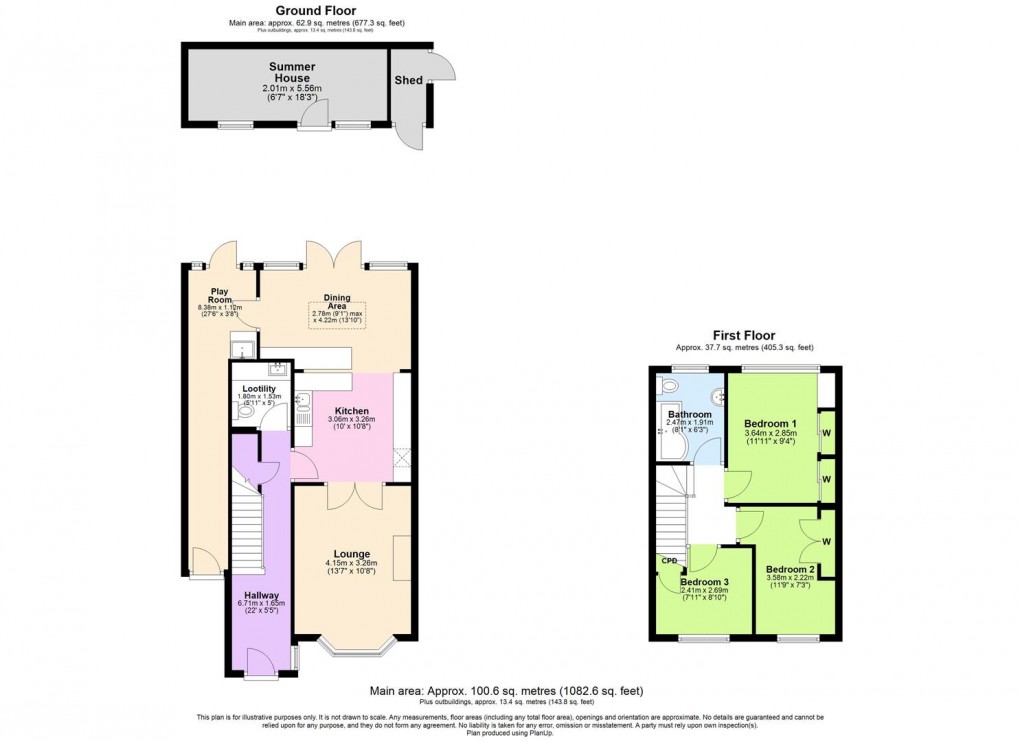 Floorplan for The Model Village, Long Itchington, Southam