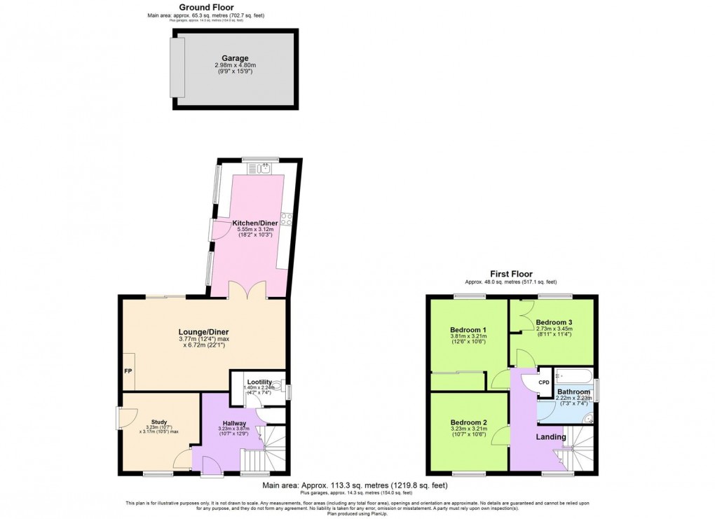 Floorplan for Coventry Street, Southam