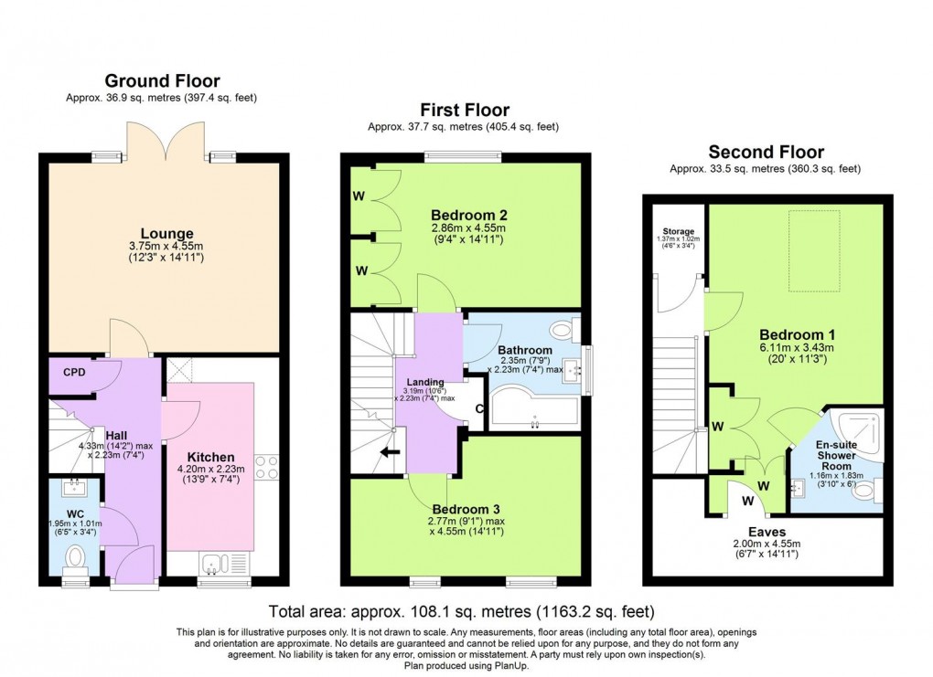 Floorplan for Welsh Road West, Southam