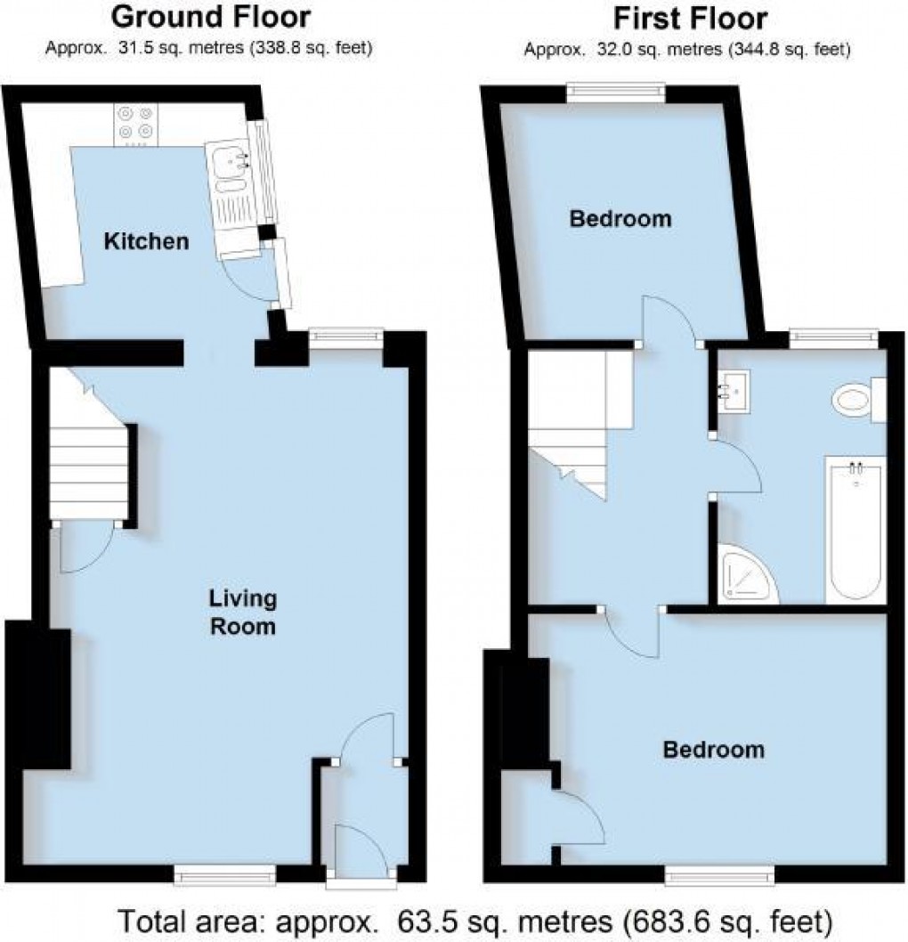 Floorplan for Brook Street, Fenny Compton