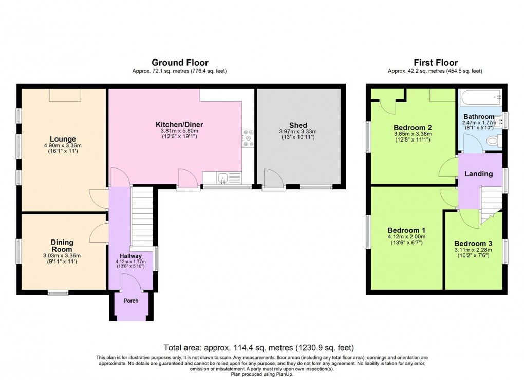 Floorplan for St. James Crescent, Southam