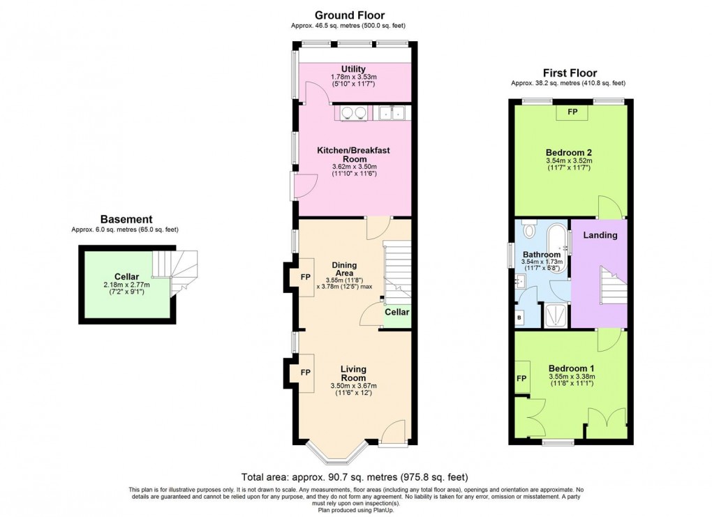 Floorplan for Castle Road, Kenilworth
