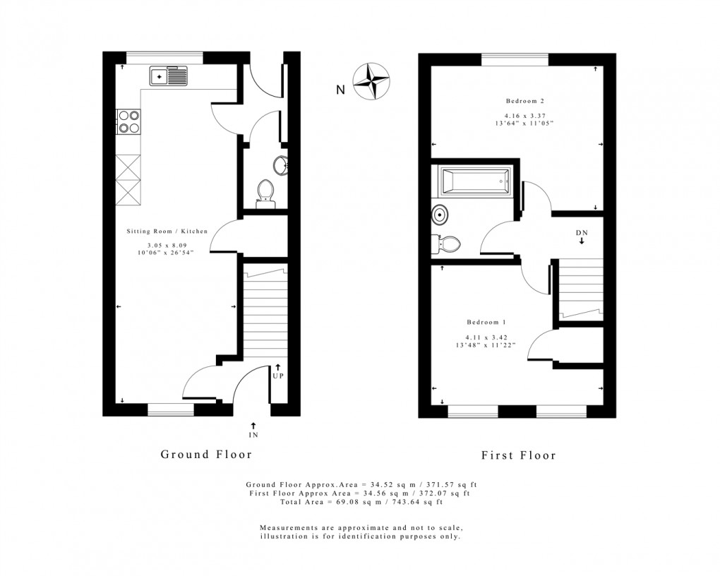 Floorplan for Long Itchington, Southam