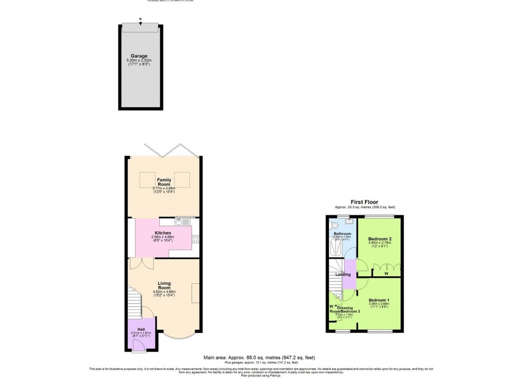 Floorplan for New Street, Cubbington, Leamington Spa