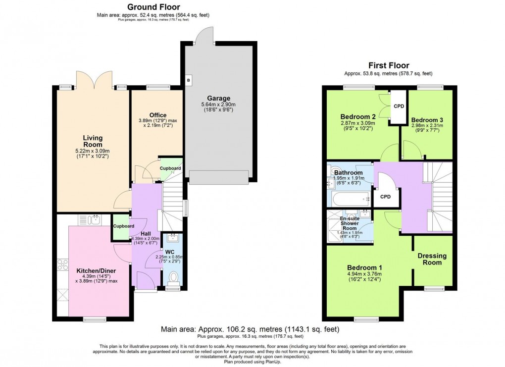 Floorplan for Manders Croft, Southam