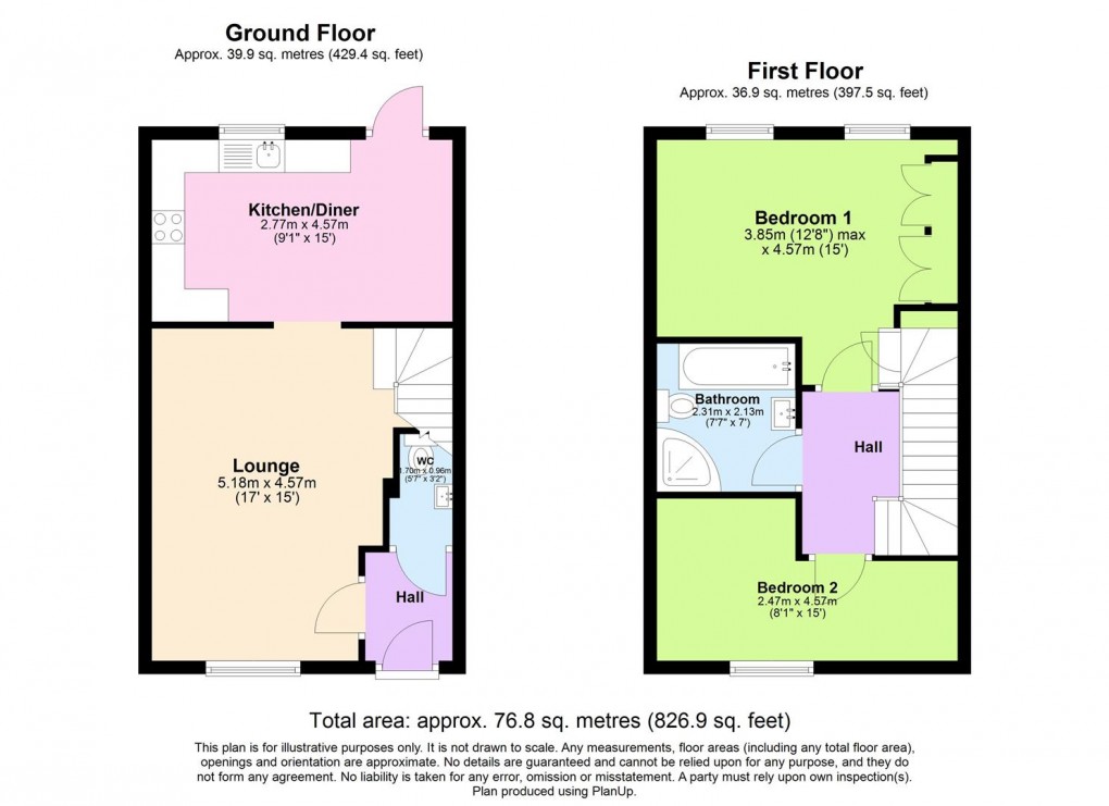 Floorplan for Marston Croft, Southam