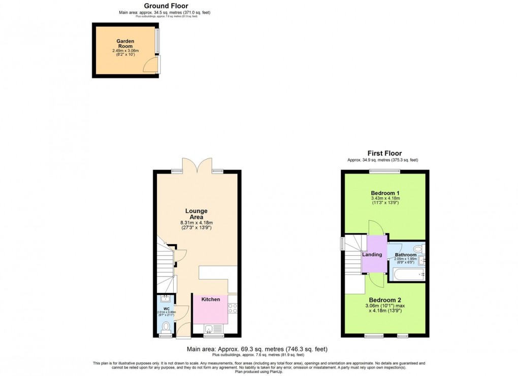 Floorplan for Holywell Drive, Temple Herdewyke, Southam