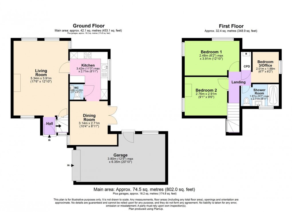 Floorplan for Post Office Lane, Stockton, Southam