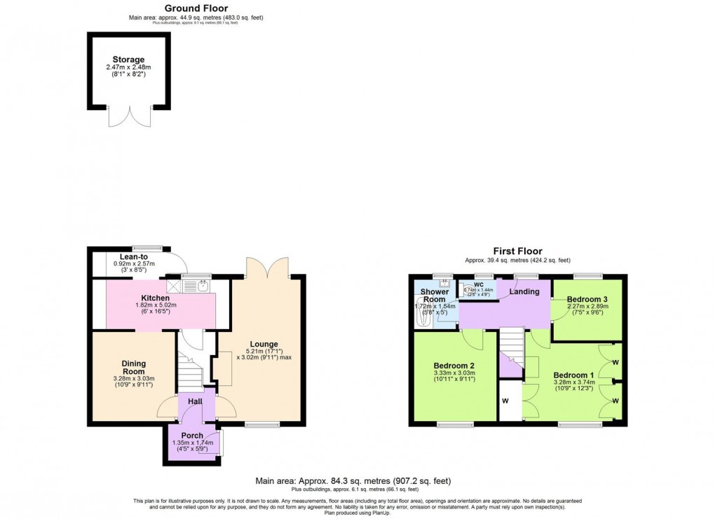 Floorplan for Central Drive, Bishops Itchington, Southam