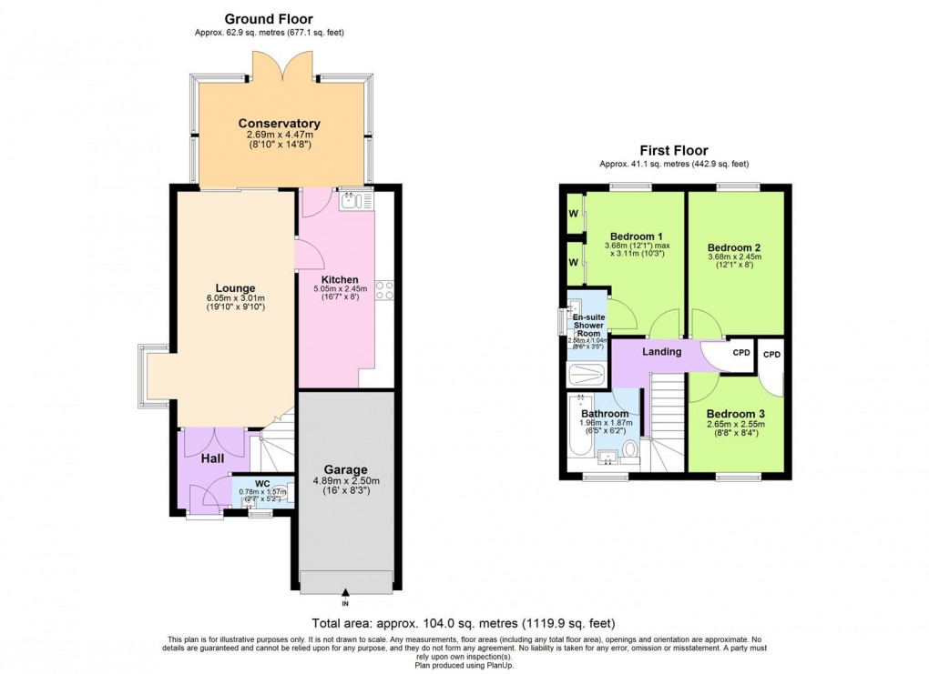 Floorplan for Flying Fields Road, Southam