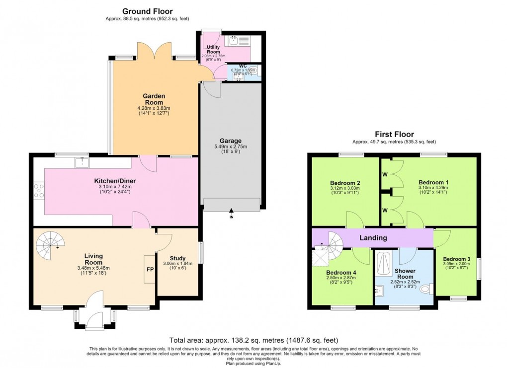 Floorplan for Becks Lane, Stockton, Southam