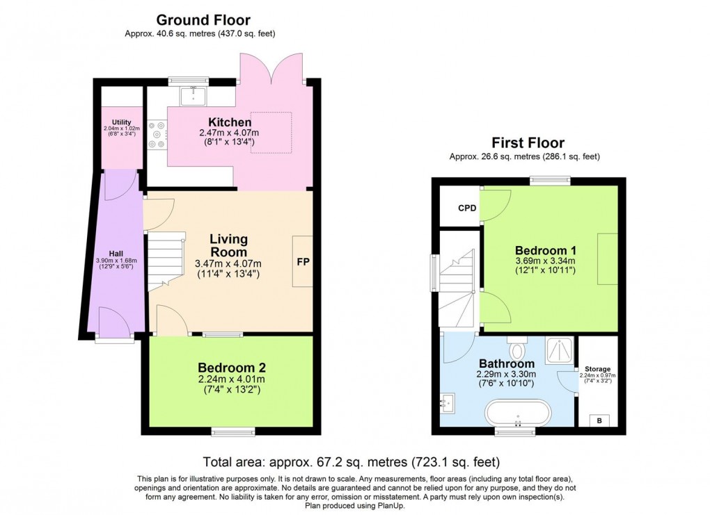 Floorplan for Tattle Bank, Southam