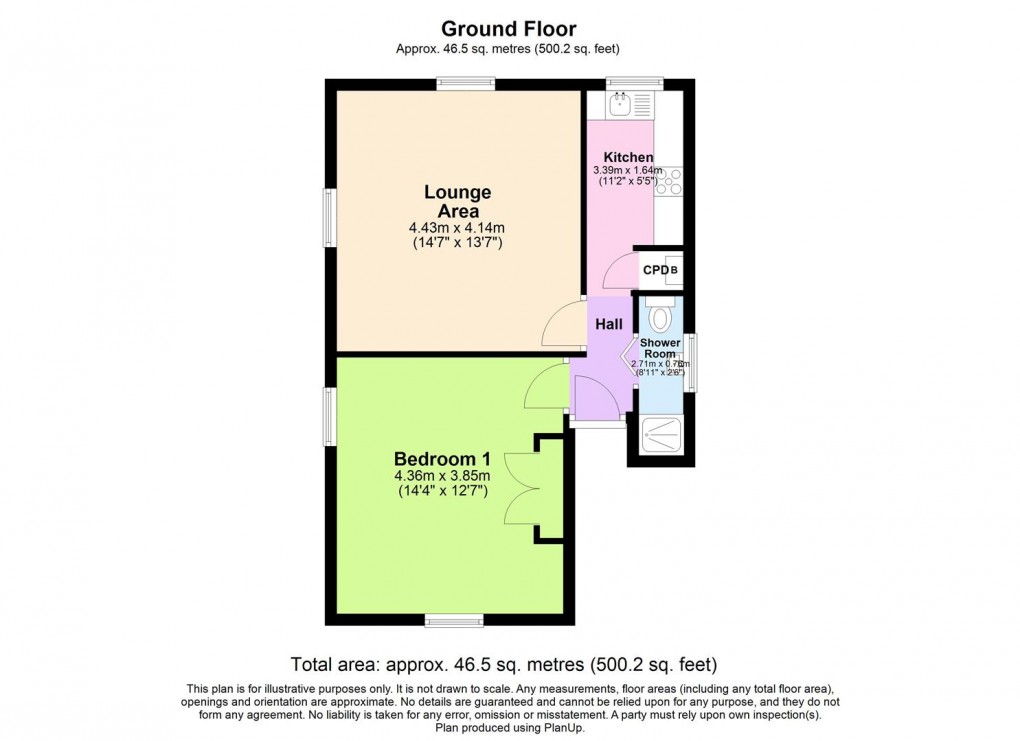Floorplan for Albany Terrace, Leamington Spa