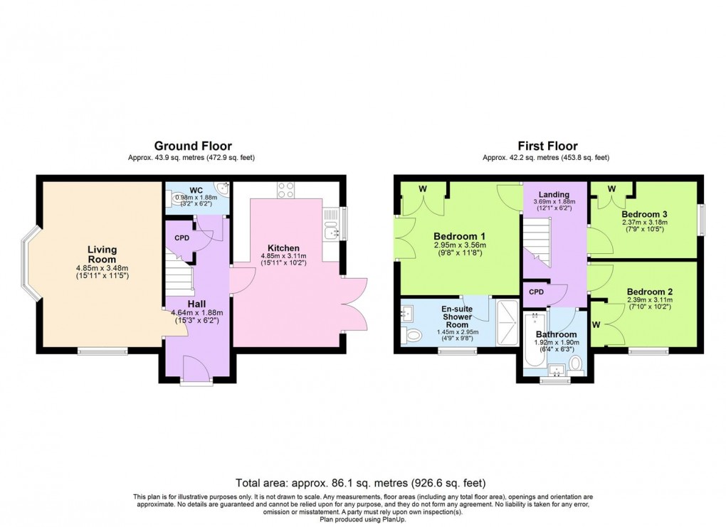 Floorplan for The Avenue, Lighthorne Heath, Leamington Spa
