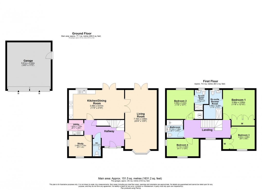 Floorplan for Meteor Way, Southam