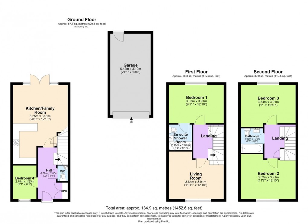 Floorplan for Buttle Close, Upper Lighthorne