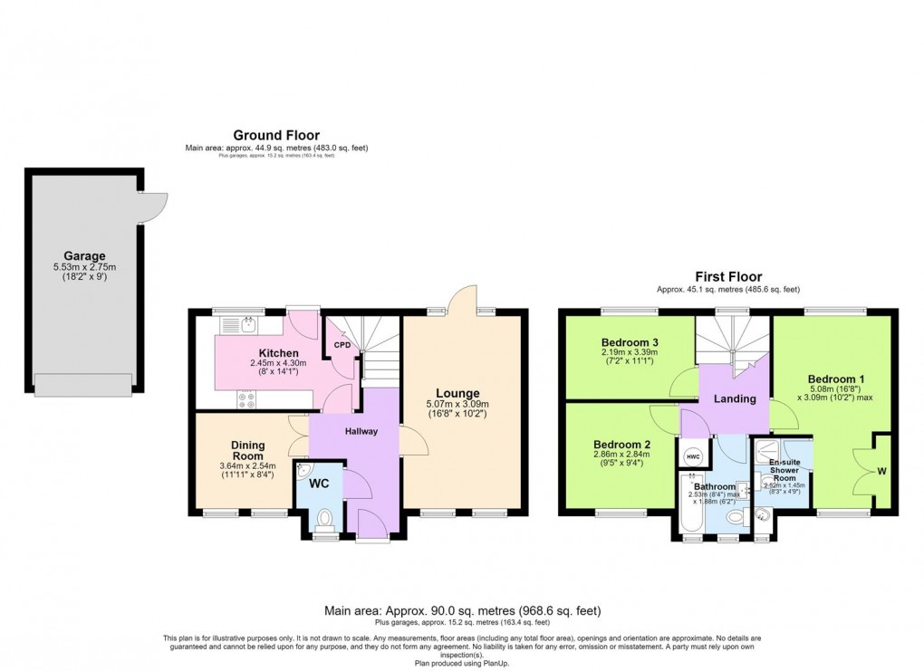 Floorplan for Barkus Close, Southam